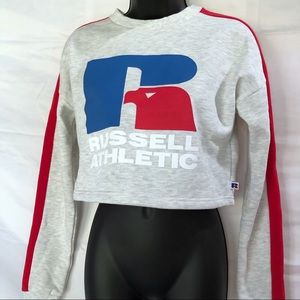 Vintage Russell Athletic Cropped Crewneck Sweater